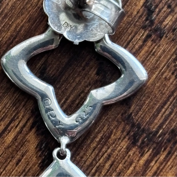 David Yurman sterling silver double drop earrings - Picture 8 of 15